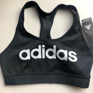 NEW! adidas• BLK SPORT BRA • SZ SMALL